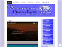 Tablet Screenshot of churchestogether.be